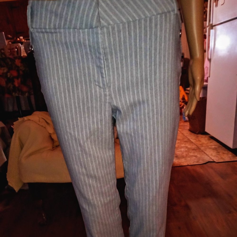 Amazing Rafaella Gray W/Pinstripes Stretch